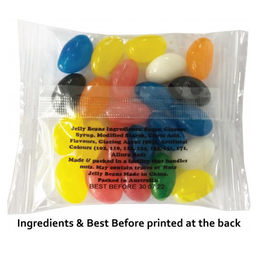 Jelly Bean Bags 25G Ingredients
